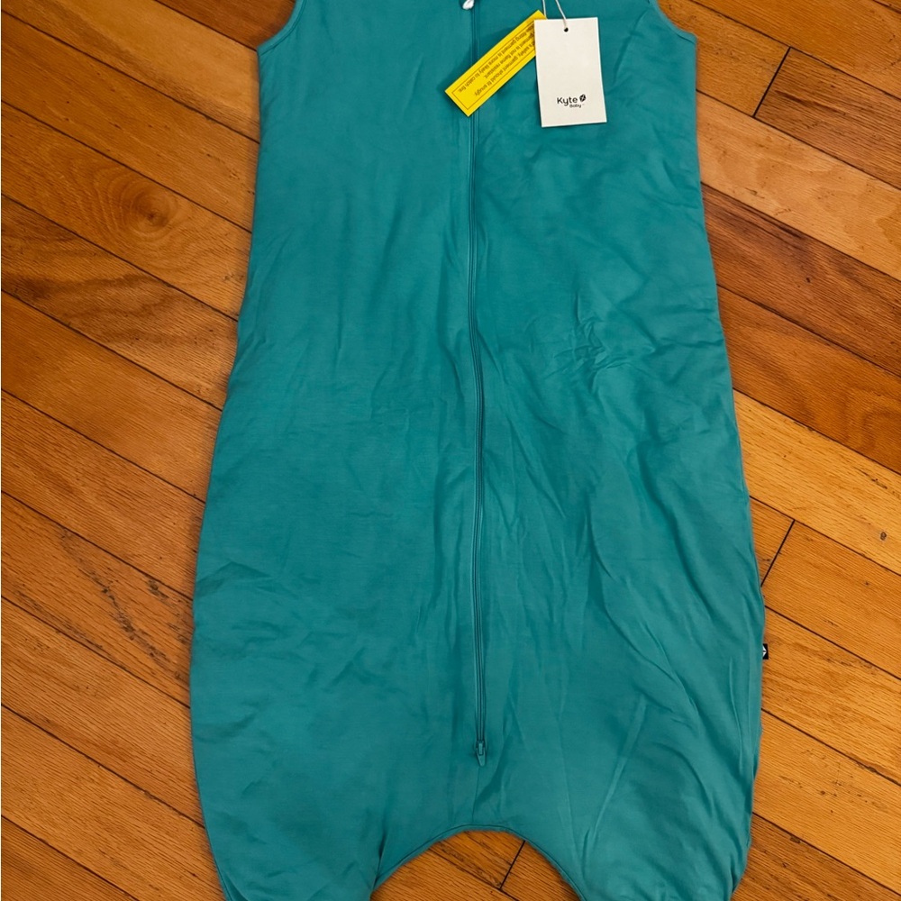 Teal Sleeveless Kid Walking Sleep Blanket
